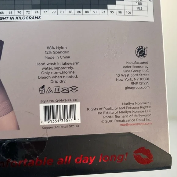 Marilyn Monroe and Laundry luxury sheer tights 20 deniers - Picture 16 of 16